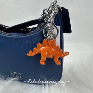 Coach Stegosaurus Bag Charm With Keyring Key Chain CEB63 NWT